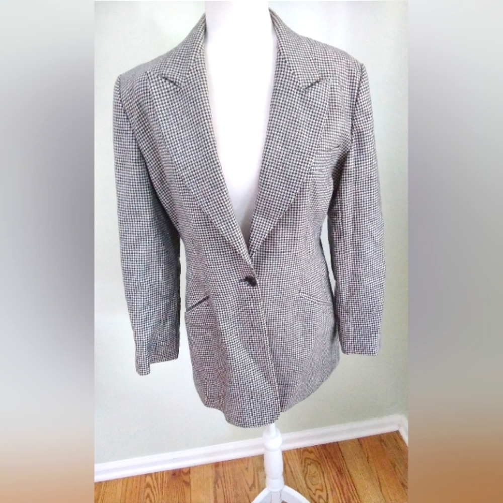 Giorgio Sant' Angelo Vintage 80's Wool Blazer Jacket